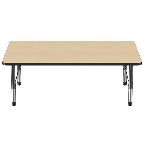 FDP 36" x 60" Rectangle Table with Chunky Legs
