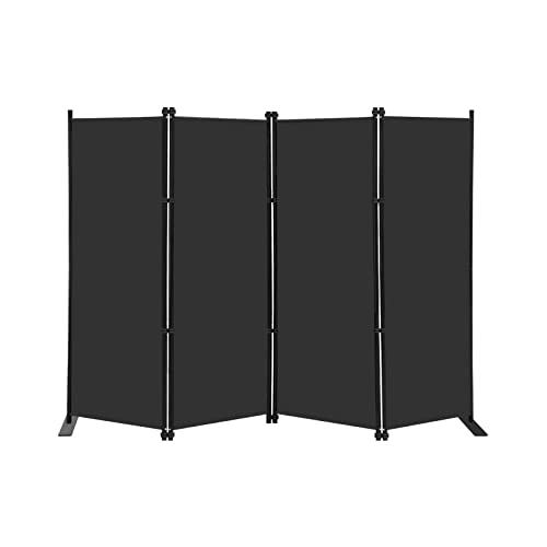 4 Panel Room Divider 6Ft Tall Indoor Foldable Privacy Screen wall