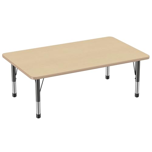 FDP 36" x 60" Rectangle Table with Chunky Legs