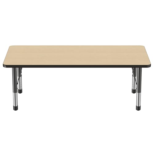 FDP 30" x 60" Rectangle Table with Chunky Legs