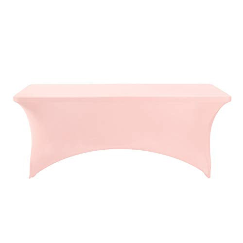 Spandex Table Cover for 6Ft or 4fT or 8ft Table Universal Fitted Stretch Tablecloth for Party