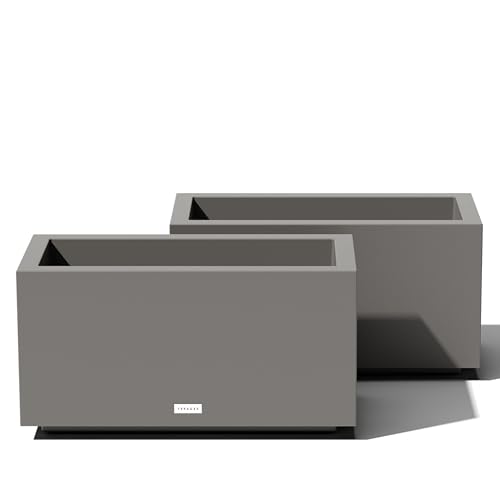 Block Series Long Box Planter (2 Count)