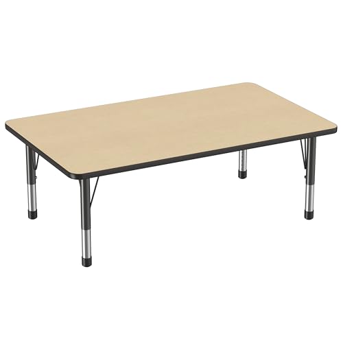 FDP 36" x 60" Rectangle Table with Chunky Legs