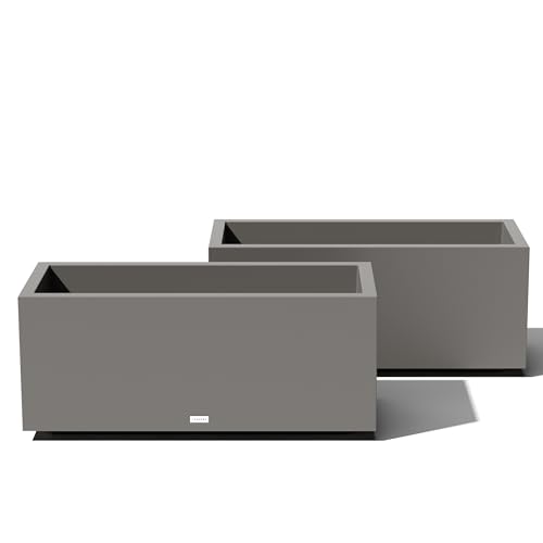 Block Series Long Box Planter (2 Count)