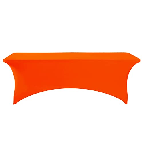 Spandex Table Cover for 8FT or 4ft or 6ft Table Universal Fitted Stretch Tablecloth for Party