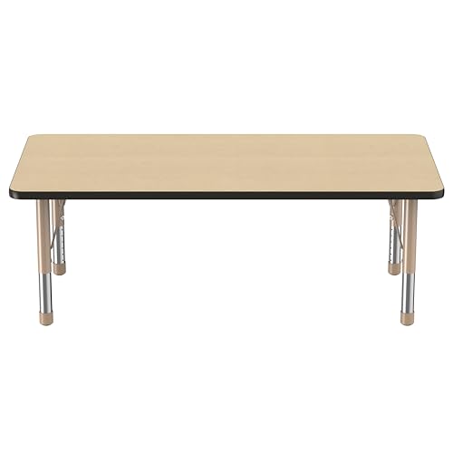 FDP 30" x 60" Rectangle Table with Chunky Legs
