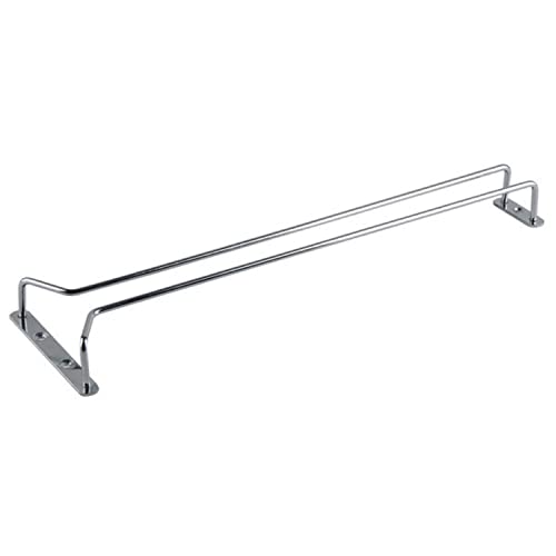 24 Inch Wine Glass Rack Chrome Finish Set of 2 (2 Count)