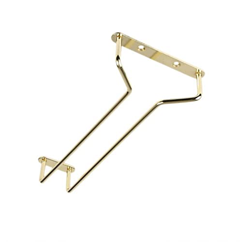 10 Inch Wine Glass Rack Brass Finish Set of 2 (2 Count)