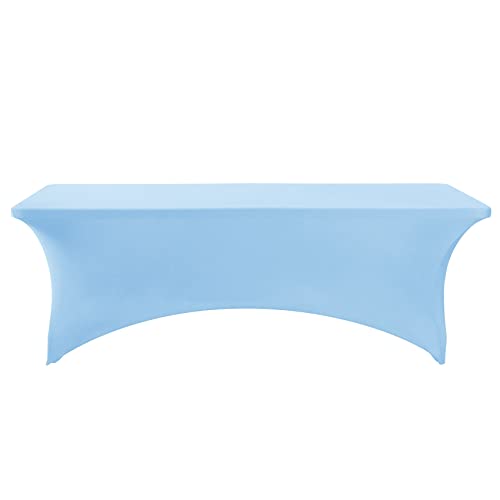 2Pack Spandex Table Cover for 6Ft or 4fT or 8ft Table Universal Fitted Stretch Tablecloth for Party (2 Count)