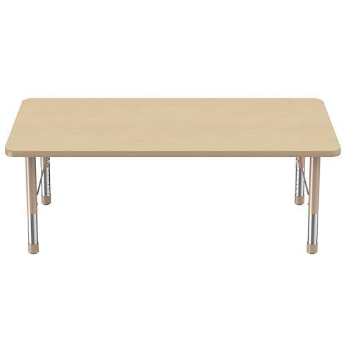 FDP 36" x 60" Rectangle Table with Chunky Legs