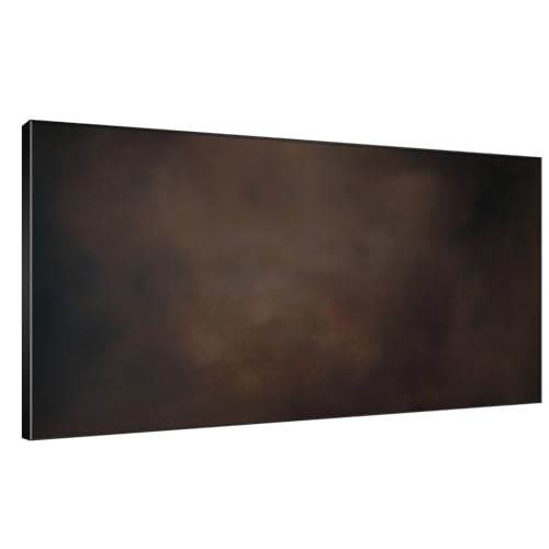 24"x46" Extra Large Framed Wall Art Dark Brown Abstract Moody Illustration for Home Living Room Bedroom Decor