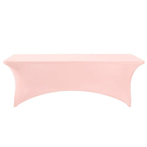 2Pack Spandex Table Cover for 8FT or 4ft or 6ft Table Universal Fitted Stretch Tablecloth for Party (2 Count)