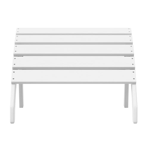 Dylan Outdoor Patio HDPE Adirondack Ottoman Footrest