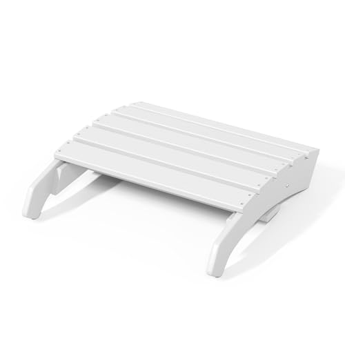 Dylan Outdoor Patio HDPE Adirondack Ottoman Footrest