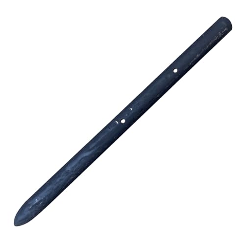 12 Inch Round Steel Concrete Form Stakes with Nail Holes (10 Count)