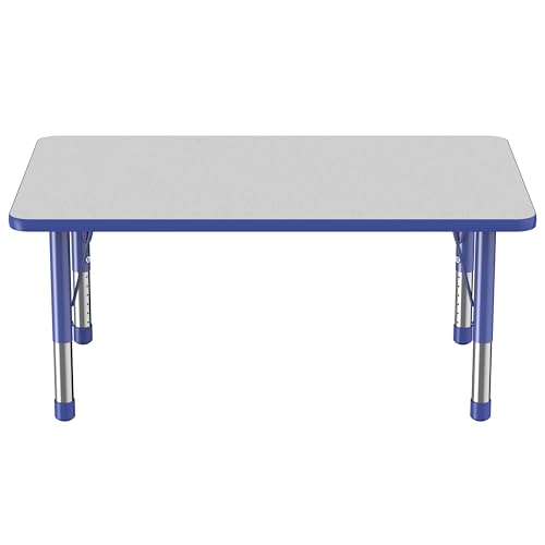 FDP 30" x 48" Rectangle Table with Chunky Legs