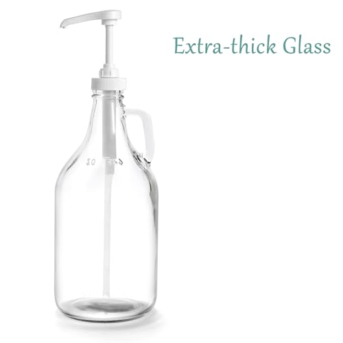 Glass Laundry Detergent Dispenser with Pump