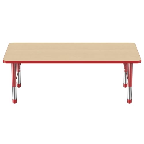 FDP 30" x 60" Rectangle Table with Chunky Legs