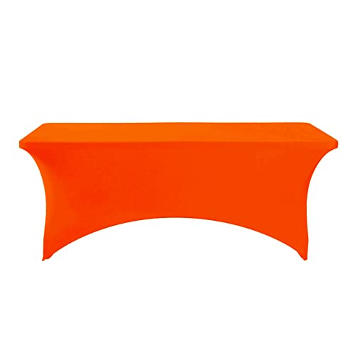 Spandex Table Cover for 6Ft or 4fT or 8ft Table Universal Fitted Stretch Tablecloth for Party