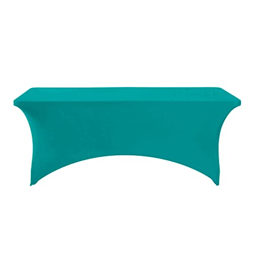 2Pack Spandex Table Cover for 6Ft or 4fT or 8ft Table Universal Fitted Stretch Tablecloth for Party (2 Count)
