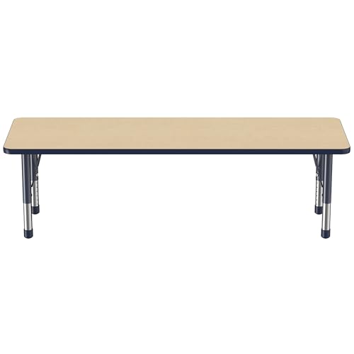 FDP 24" x 72" Rectangle Table with Chunky Legs