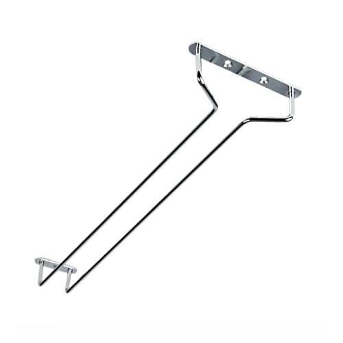 24 Inch Wine Glass Rack Chrome Finish Set of 2 (2 Count)