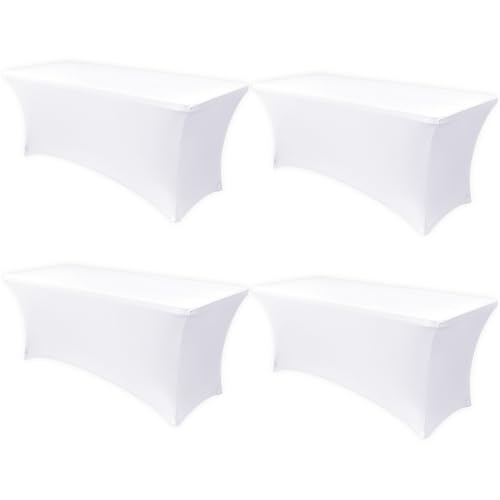 8ft Stretch Spandex Table Cover (4 Count)
