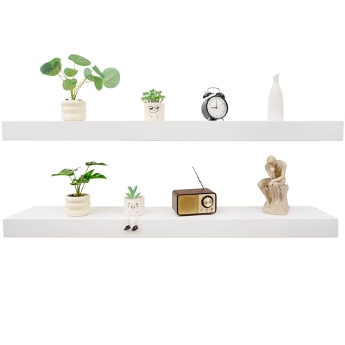 Floating Shelves 3 inch Thick for Wall Set of 2 (2 Count)