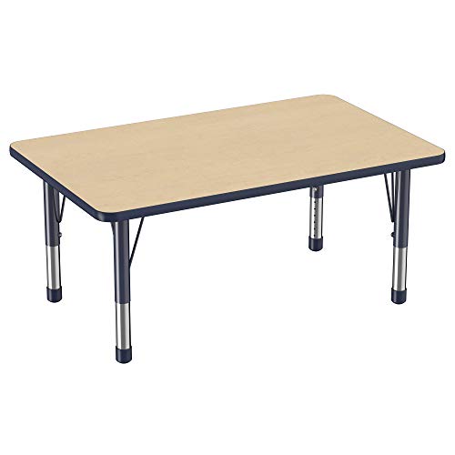 FDP 30" x 48" Rectangle Table with Chunky Legs