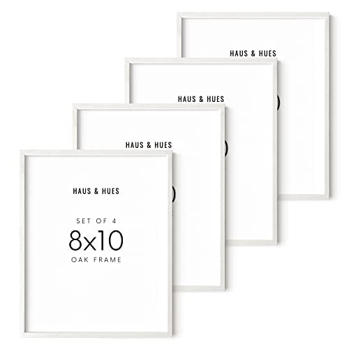 White Oak Wood 8x10 Picture Frames (4 Frames)