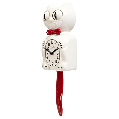 Kit Cat Clock® Limited Edition Candy Cane Red
