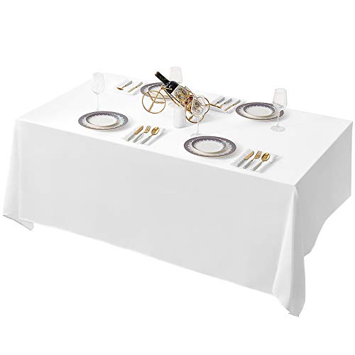 90x132 Inch Tablecloth for 6 Foot Rectangle Tables