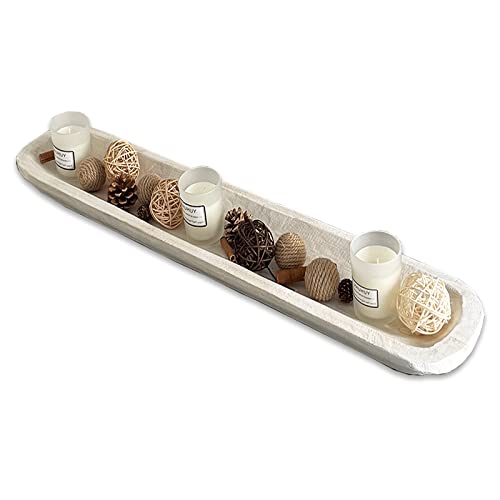 Wooden Dough Bowl Decor
