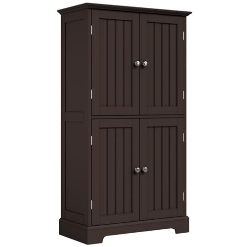Bathroom Floor Cabinet with Adjustable Shelves