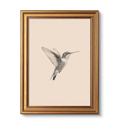 Vintage Gold Framed Wall Art for Living Room