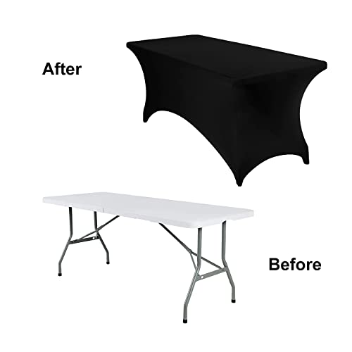 2Pack Spandex Waterproof Rectangular Table Covers