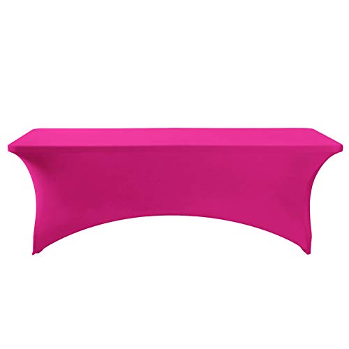 Spandex Table Cover for 8FT or 4ft or 6ft Table Universal Fitted Stretch Tablecloth for Party
