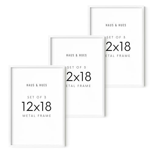 12x18 White Metal Picture Frames (3 Count)