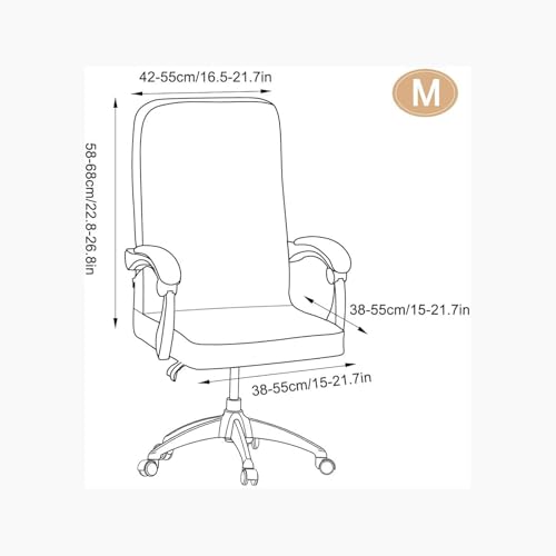 Halloween Office Chair CoversHorror Bloody Handprints Footprints on White Horror Theme Print Stretchable Slipcover for Modern Simplism Style High Back Boss Chair