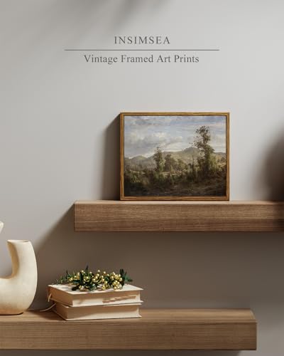 Framed Canvas Wall Art Vintage Decor