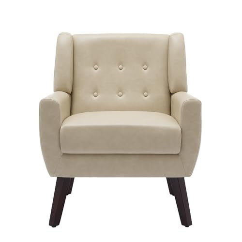 Faux Leather Accent Chair