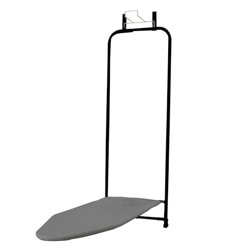 Over‑The‑Door Steel Top Ironing Board with Scorch‑Resistant Cotton Cover