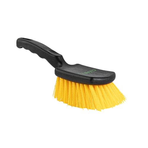 4 in Black Plastic Utility Scrub Brush