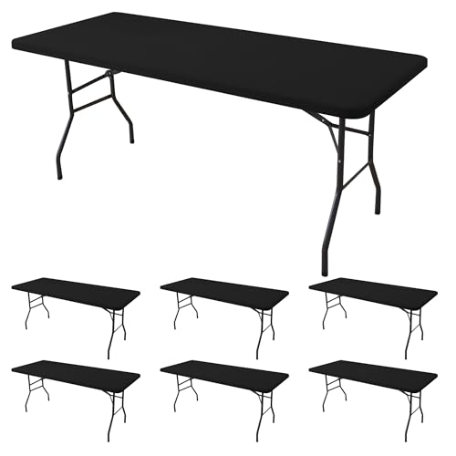 Fitted Tablecloth for 8 Foot Rectangle Tables (6 Count)