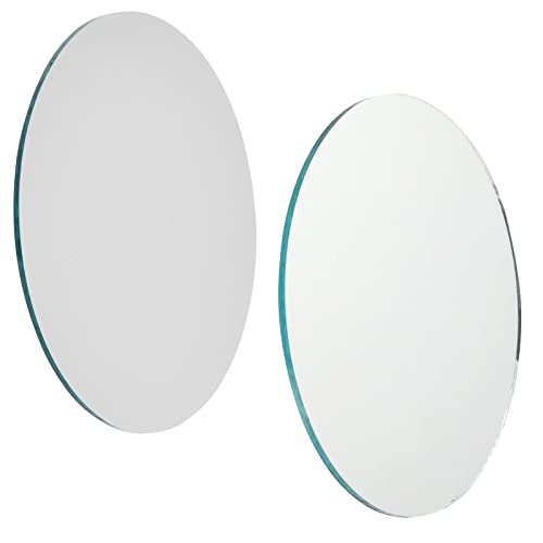 4 Inch Round Glass Mirrors for Crafts (50 Count)