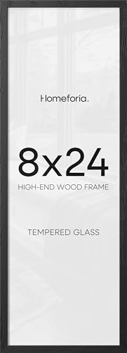 8x24 Black Oak Panoramic Picture Frame (2 Count)