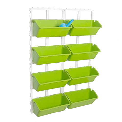 8 Pockets Vertical Garden Wall Planter Raised Beds Hanging Planter Wall Mounted Flower Beds for Flowers Vegetables Herb
