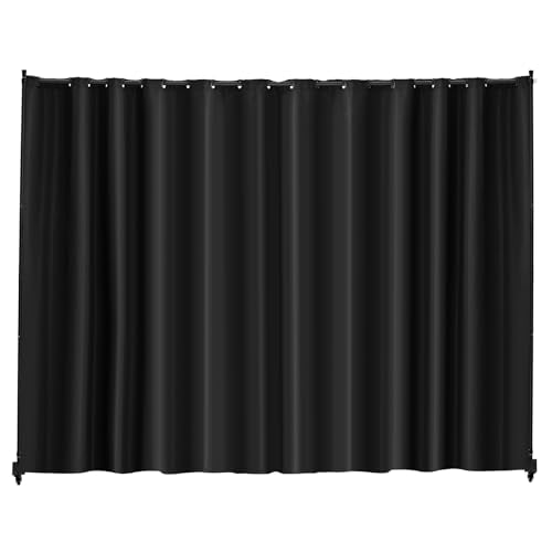 Room Divider Portable Panel Room Divider with Wheels Curtain Divider Stand