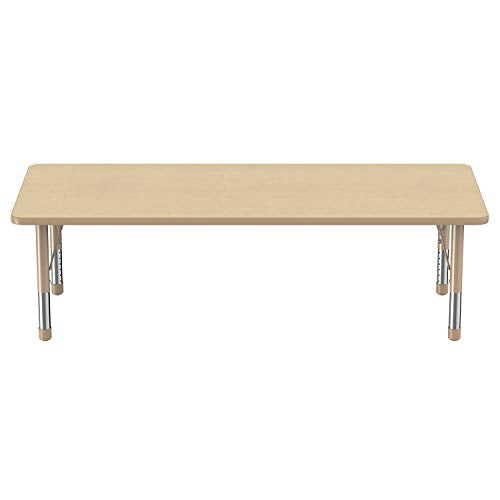 FDP 30" x 72" Rectangle Table with Chunky Legs
