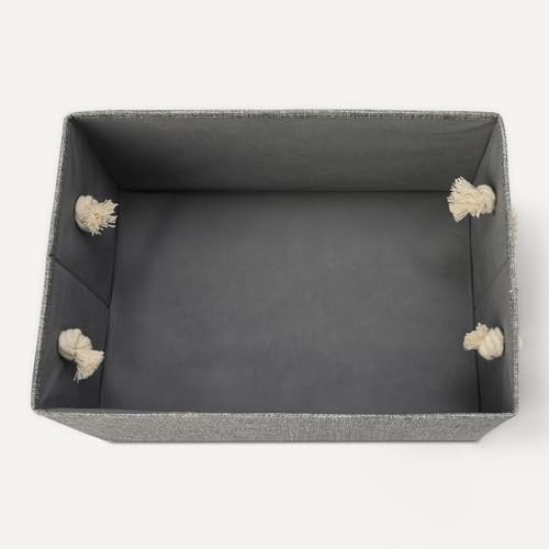 Foldable Storage Bins with Rope Handles (3 Count)